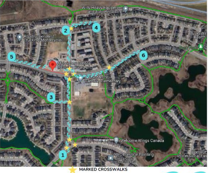 Park and Walk Location Map